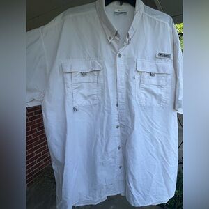Men’s White PFG Fishing Shirt